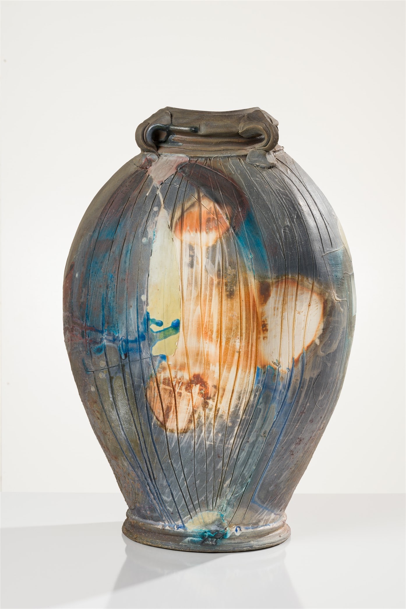 Josh DeWeese Large Vase: Josh DeWeese (American, b. 1963) Large Vase Ceramic with glaze 26.5 x 18 x 16.75 (in) Unsigned Provenance: Collection of Lyndall D. Eddy and Phillip W. Wagoner, Phoenix, Arizona.