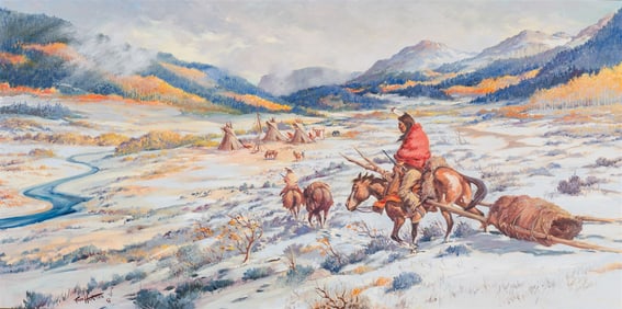 Fred Harman Ute Hunting Camp, 1941