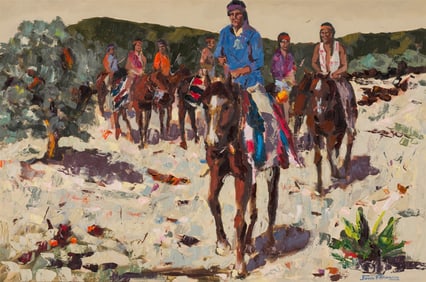 John Franklin Untitled (Indian Riders on Horseback)