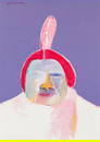 Fritz Scholder Indian with Feather, 1968