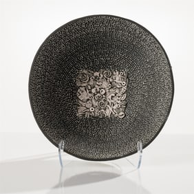 Anita Fields Bowl with Leaf Pattern