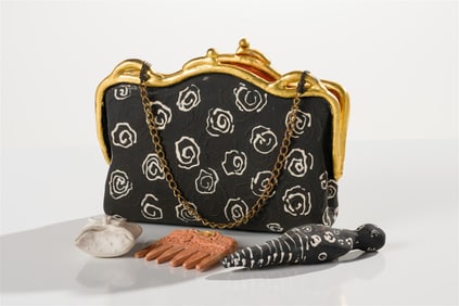 Anita Fields Purse with (3) Objects