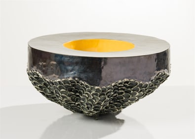 Thomas Kerrigan Bowl with Yellow Inlay