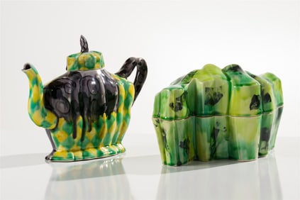 Andrew Martin (2) Lidded Vessel & Teapot, n.d. & 2010