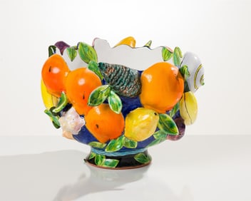 Farraday Newsome Sredl Majolica Large Bowl