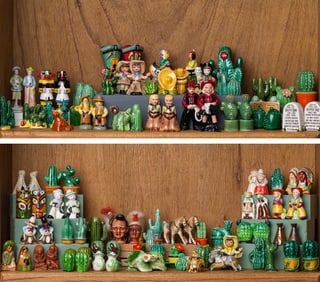 Various Artists Collection of 60+ Western Salt and Pepper Shakers