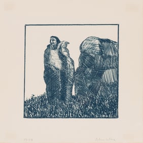 Fritz Scholder Noble Indian After Dixon (State II) (T: 75-608a), 1975