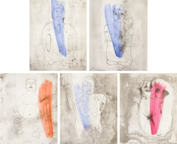 Rufino Tamayo (5) from Ídolos Prehispánicos (P. 206, 209, 210, 212 & 214), 1976