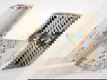 Emily Free Wilson (3) Untitled Vase, Untitled Platter & Compulsion Vase