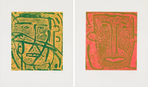 James Brown (2) Untitled Faces