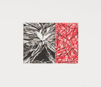 Charles Arnoldi Untitled (Red and Black), from Three American Artists, 1982