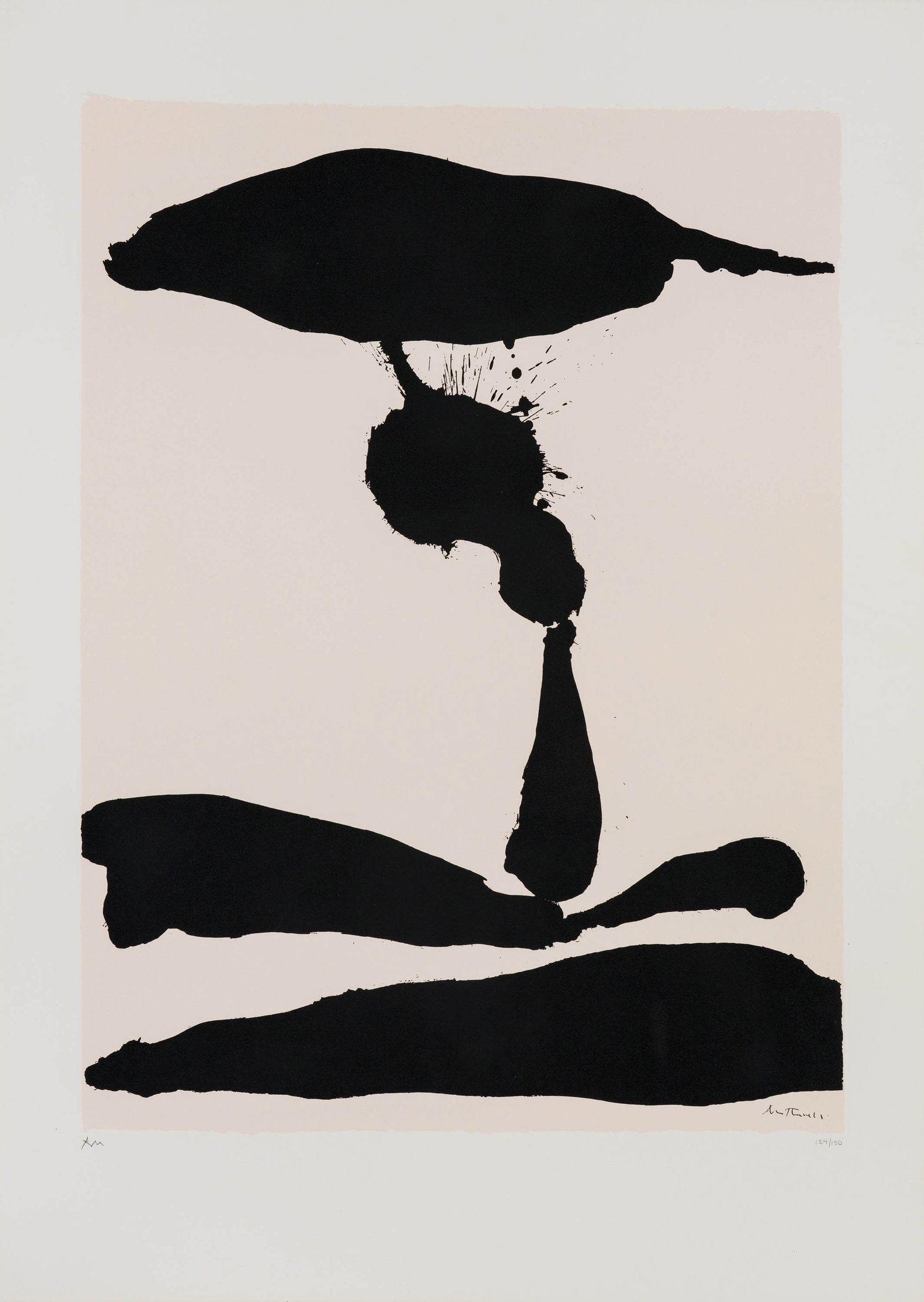 Robert Motherwell Africa Suite: Africa 3 (B. 42; E. & B. 71), 1970 (1 of 2)