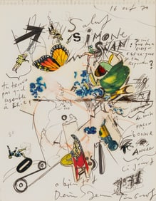 Jean Tinguely Salut Simone Swan (Butterfly), 1970