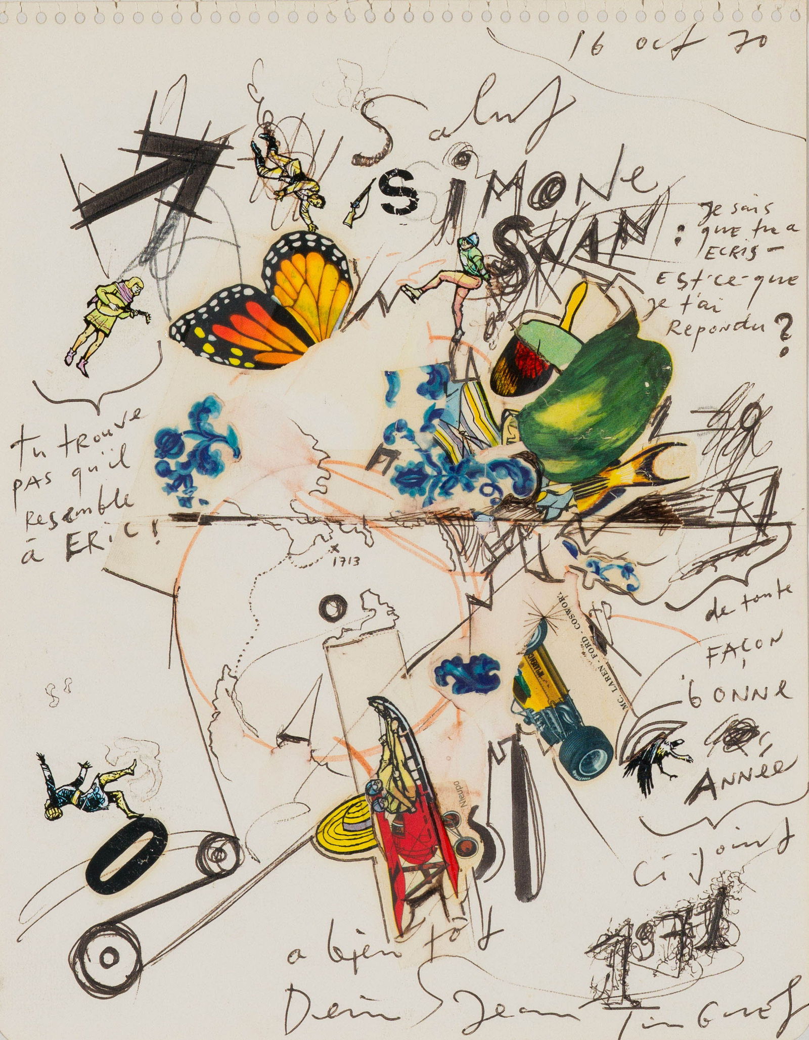 Jean Tinguely Salut Simone Swan (Butterfly), 1970 (1 of 2)