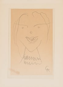 Alexander Calder Drawing of Simone Swan
