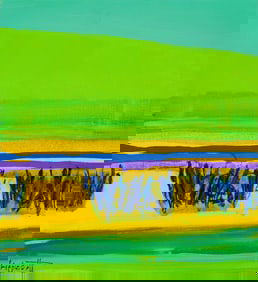 Janet Lippincott Untitled IV (Green and Yellow)
