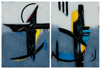 Poteet Victory Empathetic Forms I and II (diptych)