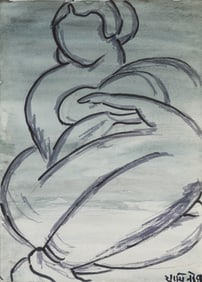 Jamini Roy Untitled (Woman)