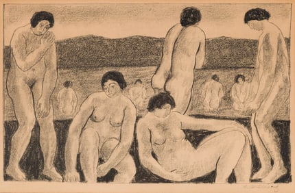 Abraham Walkowitz Untitled (Bathers)