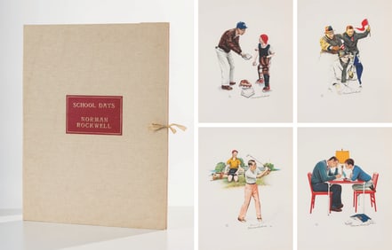 Norman Rockwell (4) School Days Portfolio, 1972