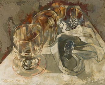 Carlyle Brown Glasses and Cloth, 1958