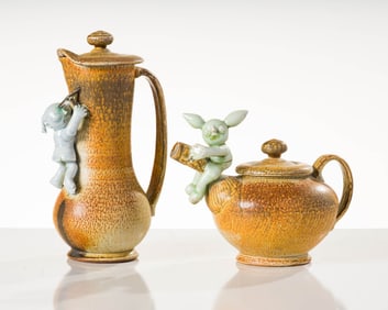 Gerit Grimm & Ryan LaBar (2) Hitting the Vein Pitcher & Spout Too Long Teapot