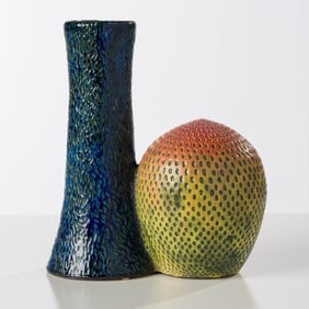Eva Kwong Nuclear Peach Vase