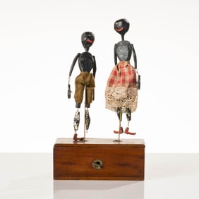 Unknown Artist Dancing Couple on Box, 1910