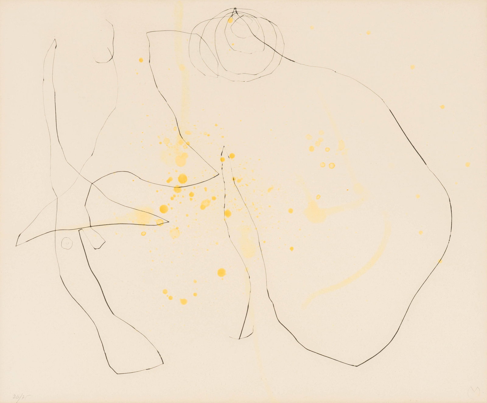 Joan Miró Flux de l'aimant V (D. 376; C. 88), 1964 (1 of 2)