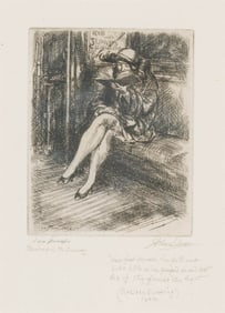 John Sloan Reading in the Subway, 1926