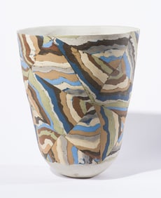 Jay Kvapil Monumental Multicolor Pot, 1980