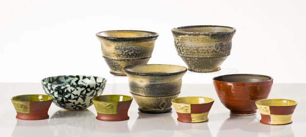 Various Artists (9) Collection of Bowls