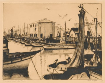 Gene Kloss Fisherman's Wharf - San Francisco (Sanchez 319), 1935