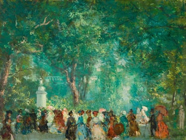 Gifford Beal Sunday in the Park, 1909