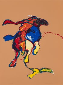 Fritz Scholder Indian on Galloping Horse After Remington #2 (First State) (T: 76-645), 1976