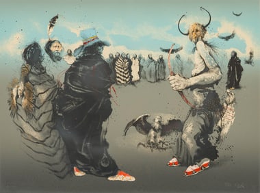 Paul Pletka Horse Chief with People, 1976