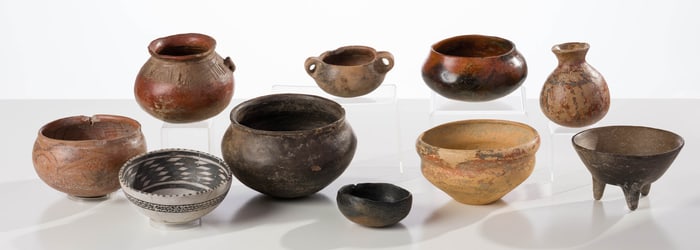 Unknown Artist Collection of (10) Native American Pots