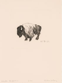 Fritz Scholder White Buffalo, 1972