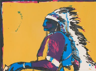 Fritz Scholder Indian with Pistol (T: 78-605), 1978