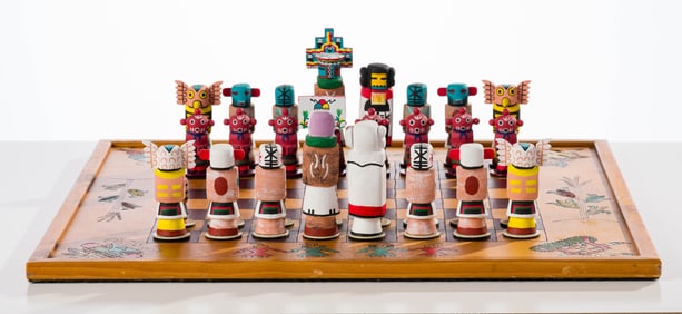 Abel Sakiestewa Untitled (Kachina Chess Set), 1997