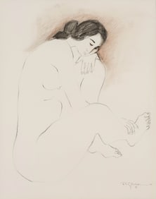 R.C. Gorman Nude with Bun, 1981