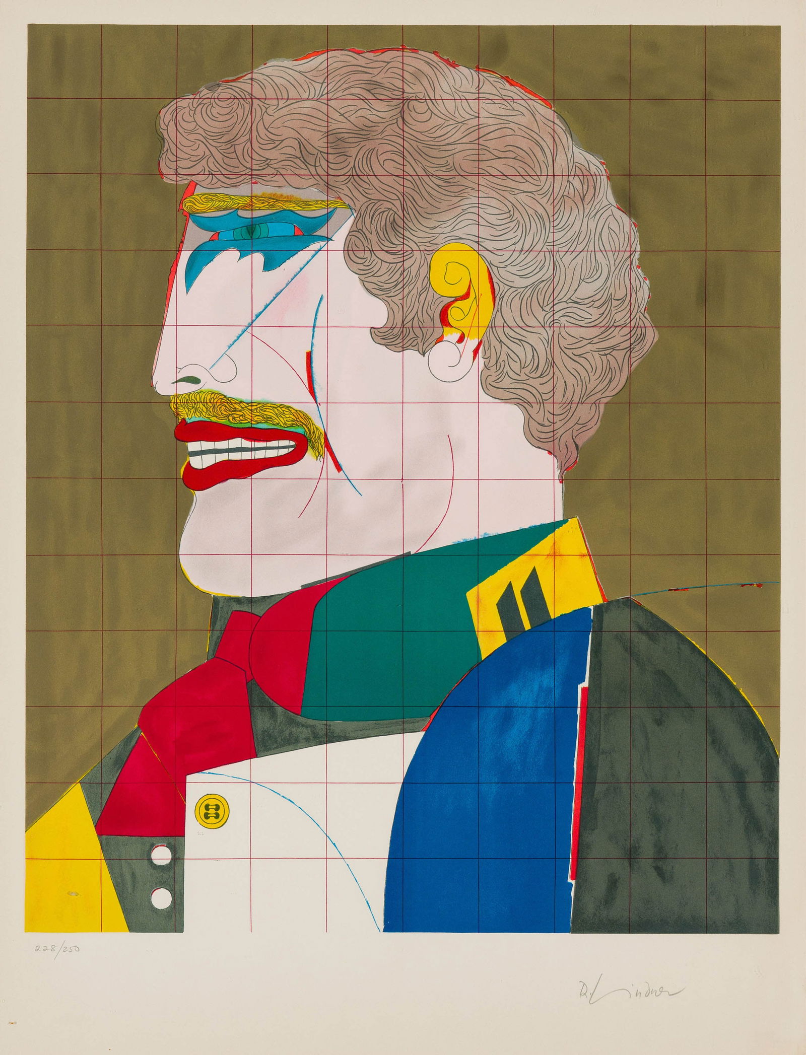 Richard Lindner Profile (from the After Noon Portfolio), 1976 (1 of 1)