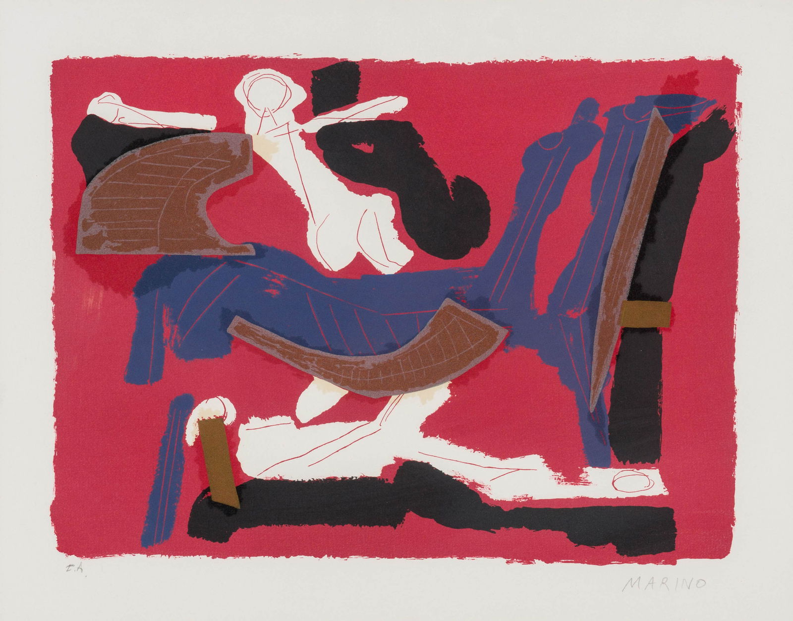 Marino Marini Chevaux et Cavaliers VI (G. 109), 1972 (1 of 2)