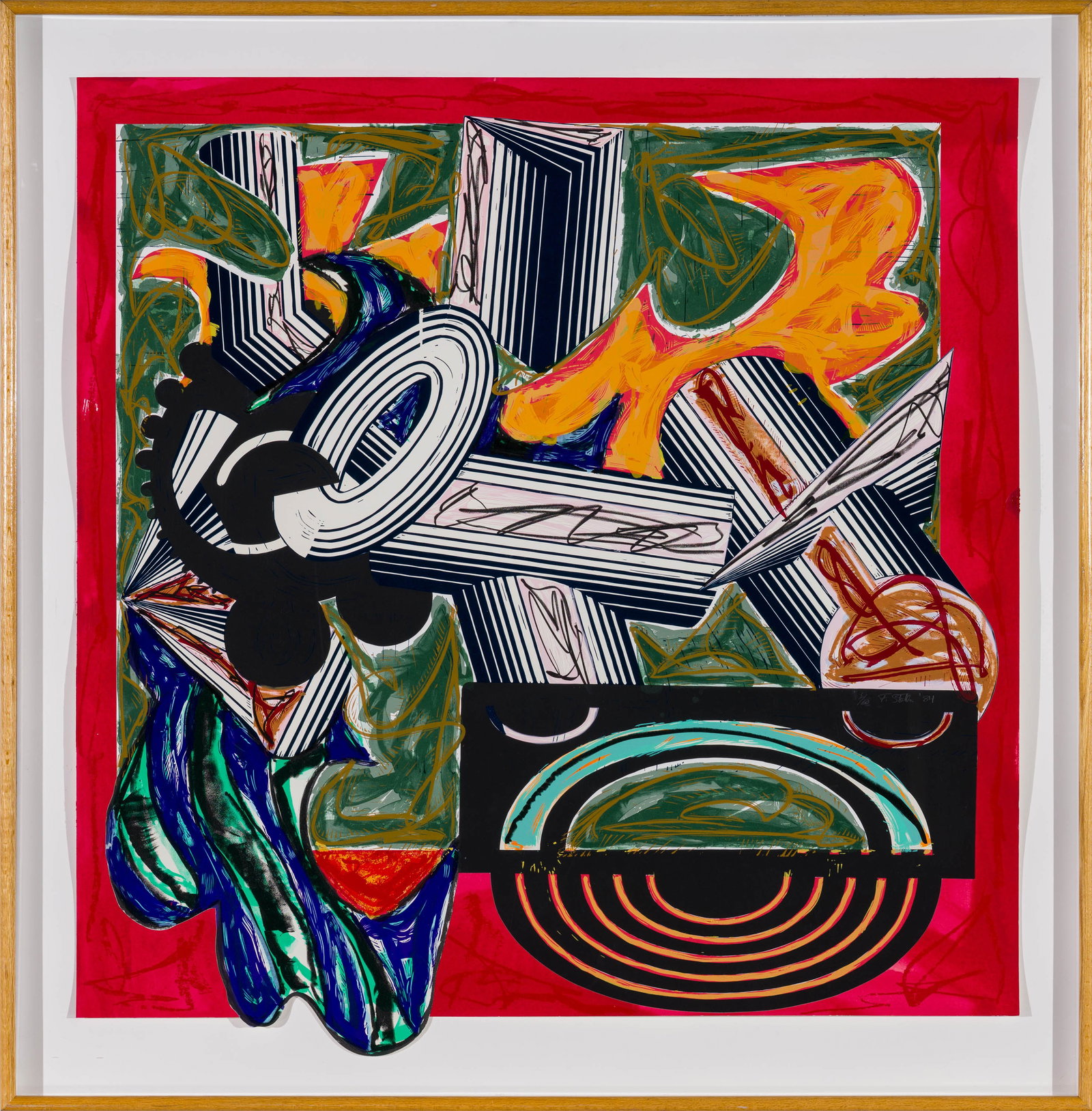 Frank Stella Then Came a Dog and Bit the Cat (Axsom 173), 1984 - 2