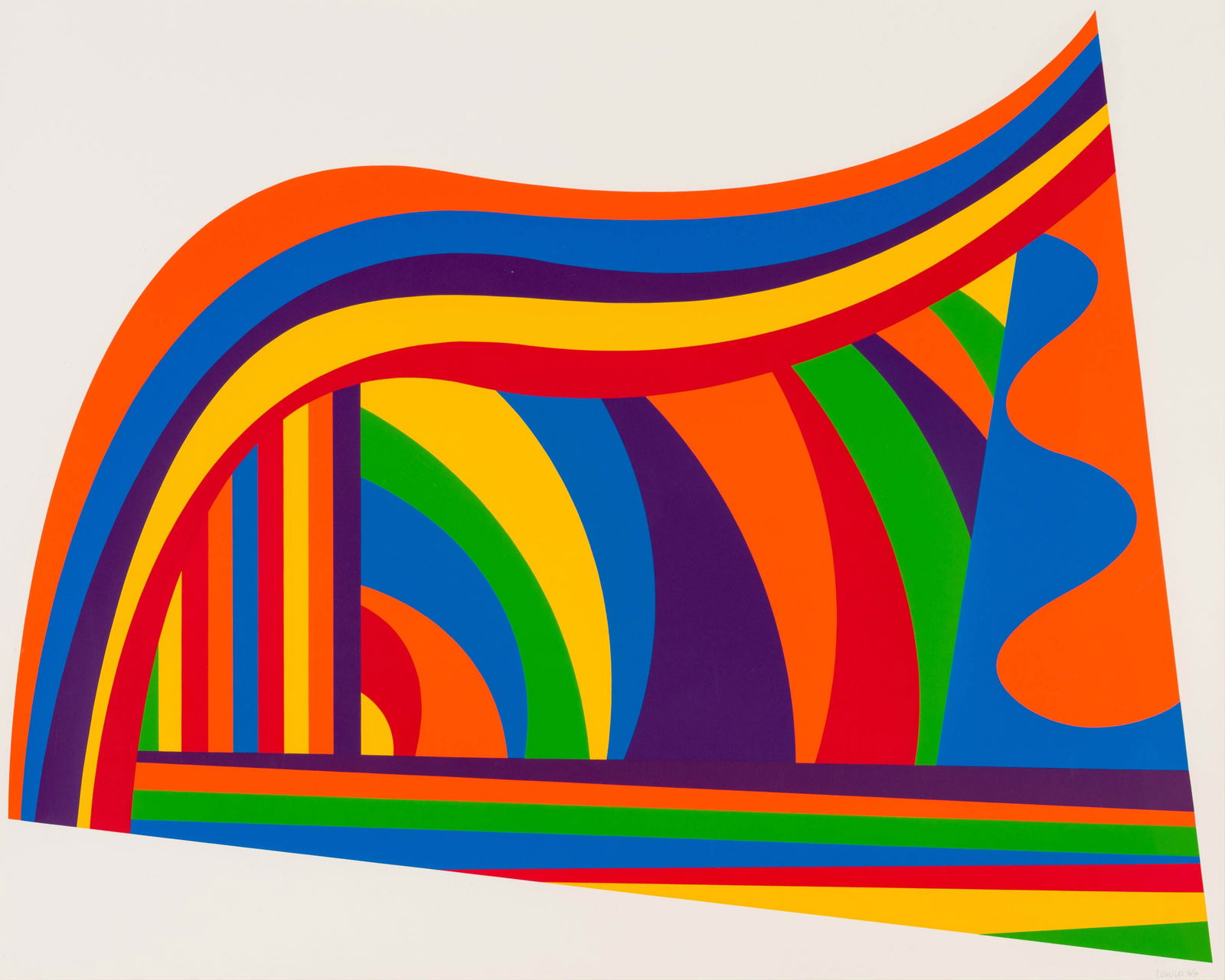 Sol LeWitt Arcs and Bands in Colors 2, 1999 (1 of 3)