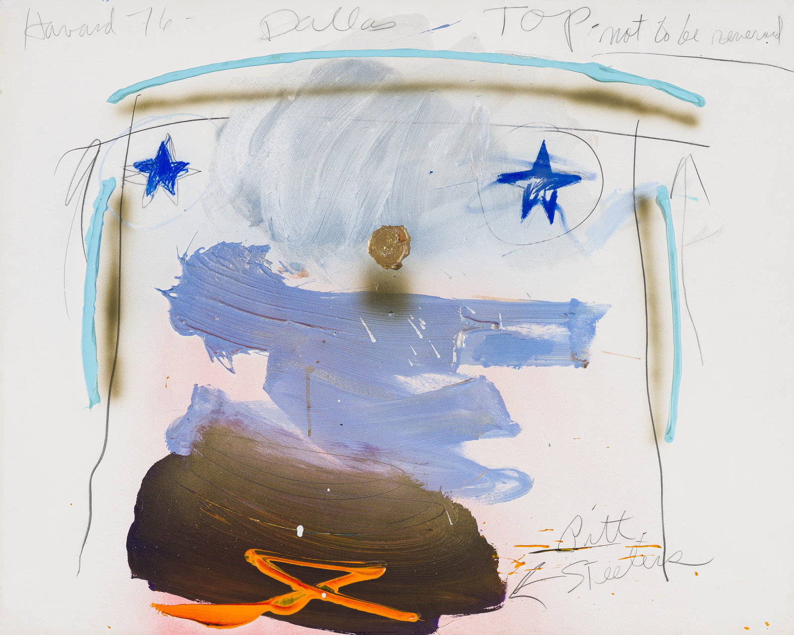 James Havard Dallas, 1976: James Havard (American, 1937-2020) Dallas, 1976 Mixed media on board mounted on mat board 32 x 40 (in) Signed and dated Havard 76, upper left $3,000 - $5,000 Titled, upper middle.