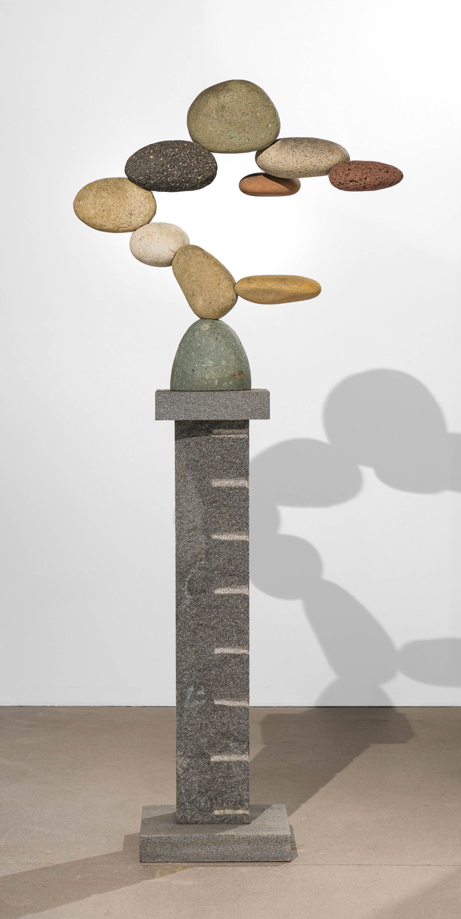 Woods Davy Untitled Cantamar: Woods Davy (American, b. 1949) Untitled Cantamar Stone on granite pedestal 82.5 x 35.5 x 13.75 (in) Unsigned $4,000 - $6,000 Dimensions reflect the entire sculpture. Granite section measures 47.5