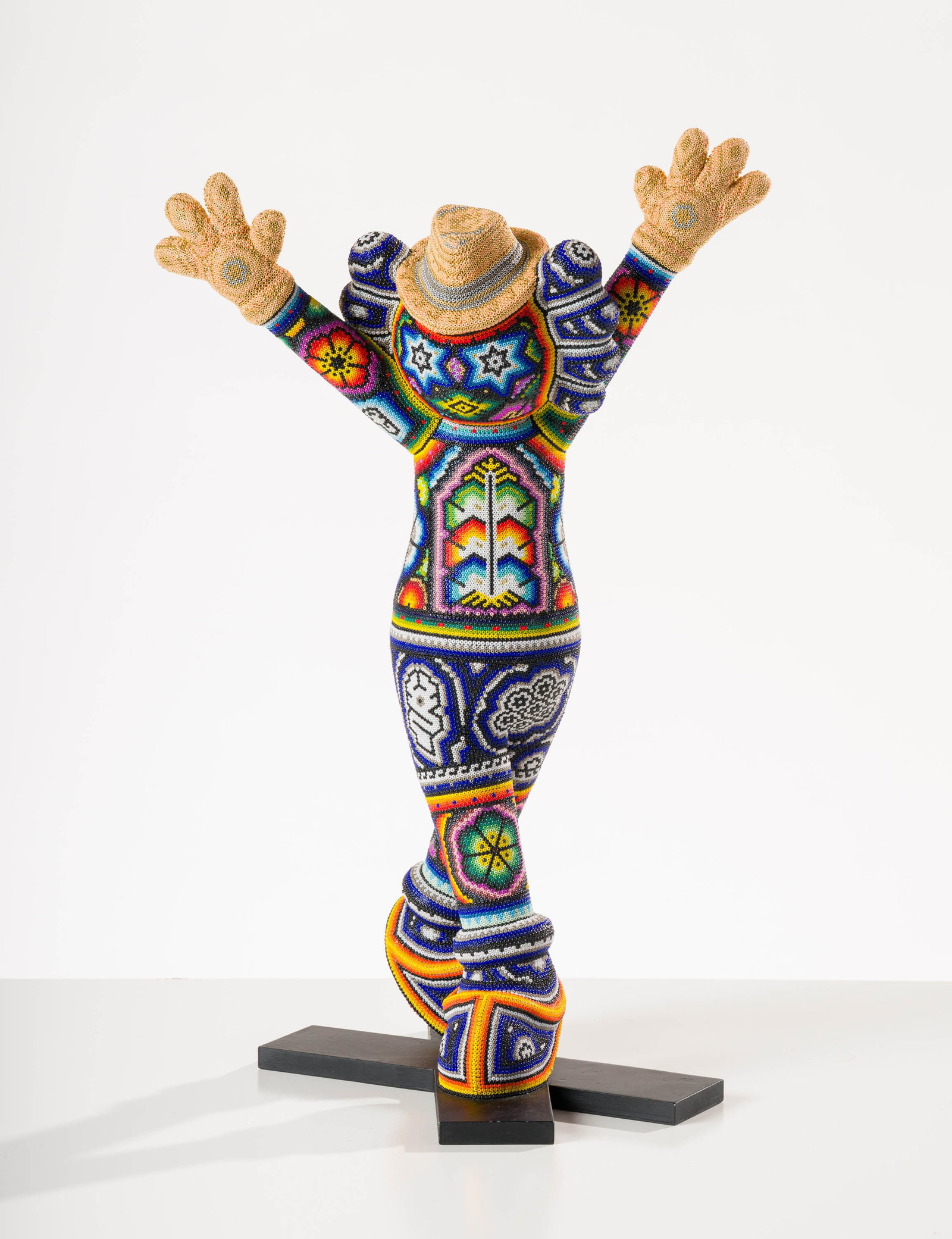 Rick Wolfryd Thriller, 2025: Rick Wolfryd (American, b. 1953) Thriller, 2025 3D printed fabrication and Huichol hand-beading Artist's Proof 20 x 12.25 x 10 (in) Signed CHROMA aka Rick Wolfryd, bottom $500 - $1,000 Titled and date