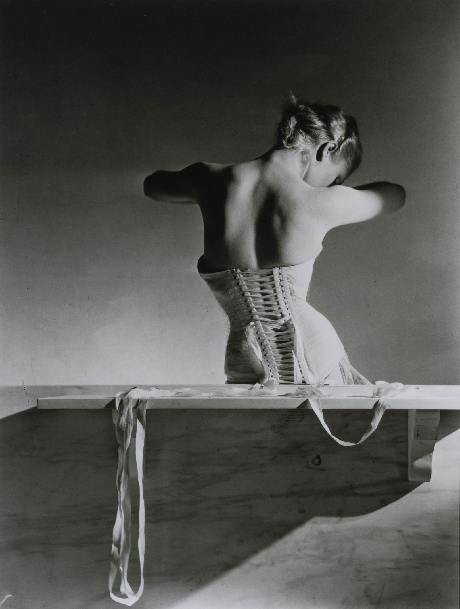 Horst P. Horst Mainboucher Corset, 1939: Horst P. Horst (German, American, 1906-1999) Mainboucher Corset, 1939 Gelatin silver print 20 x 16 (in) 27.75 x 21.5 x 0.75 (in) framed Signed in pencil Horst, verso $4,000 - $6,000 Signed, titled, an