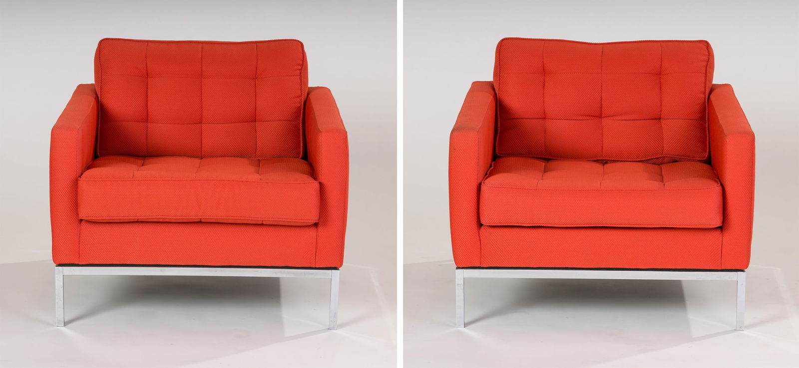 (after) Florence Knoll (2) Relaxed Lounge Chairs for Knoll, designed 1954 (1 of 11)